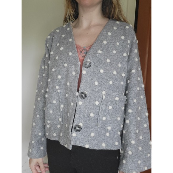Madewell NWT Boxy Bobble Cardigan Texture and Thread XS w/ pockets LAST SALE - Picture 11 of 13